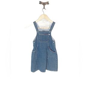 Girls Vintage Tommy Hilfiger Denim Overall Dress
